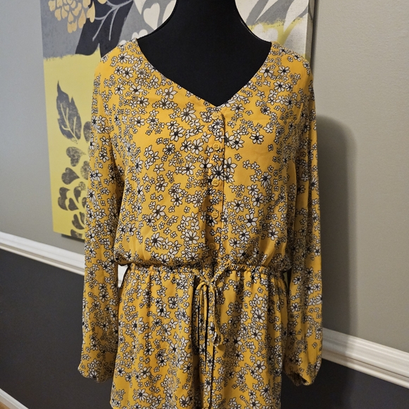 Lane Bryant - Printed Button-Front Peplum Blouse Size 14 - Picture 4 of 8